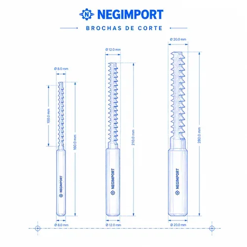 Brochas de corte NEGIMPORT