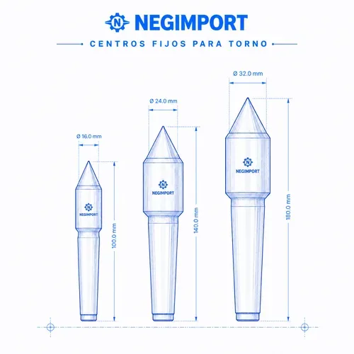 Centros fijos para torno NEGIMPORT