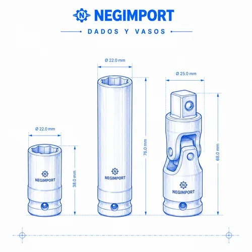 Dados y vasos NEGIMPORT